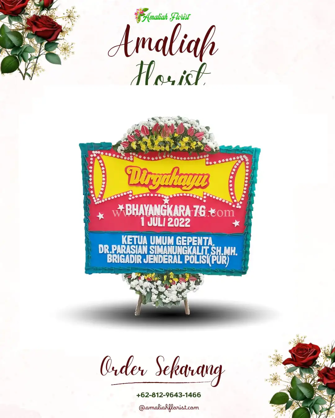 Papan Bunga HUT Ulang Tahun Penanggungan